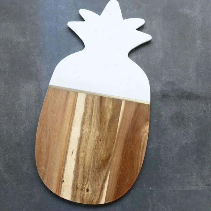 大理石カッティングボード パイン型 キッチン用品 まな板 大理石